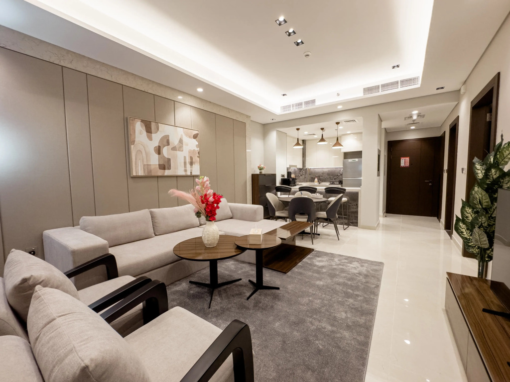 Апартаменты Vserve 1 BR Luxury Escape in Business Bay