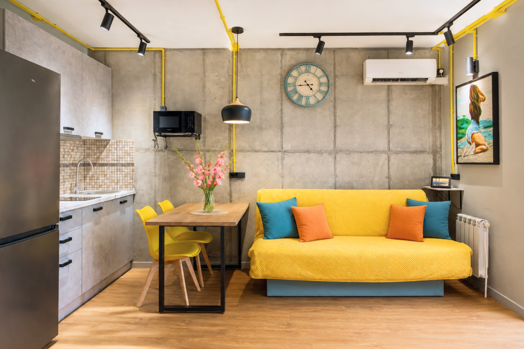 Квартира Уютная в Стиле Loft с Видом на Море в ЖК Аякс