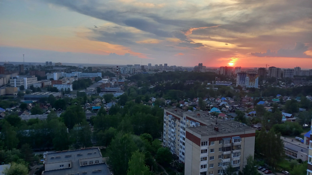 Квартира Студия на Ипподромной с Видом на Город Ижевск