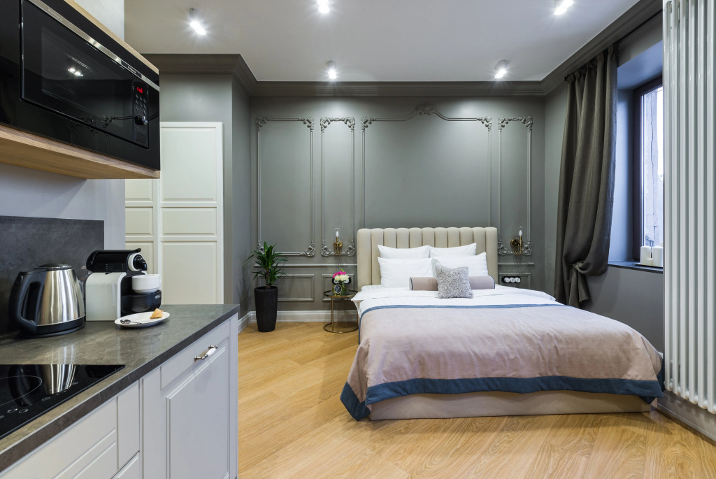 Апартаменты D apartments студия с выходом на террасу 3