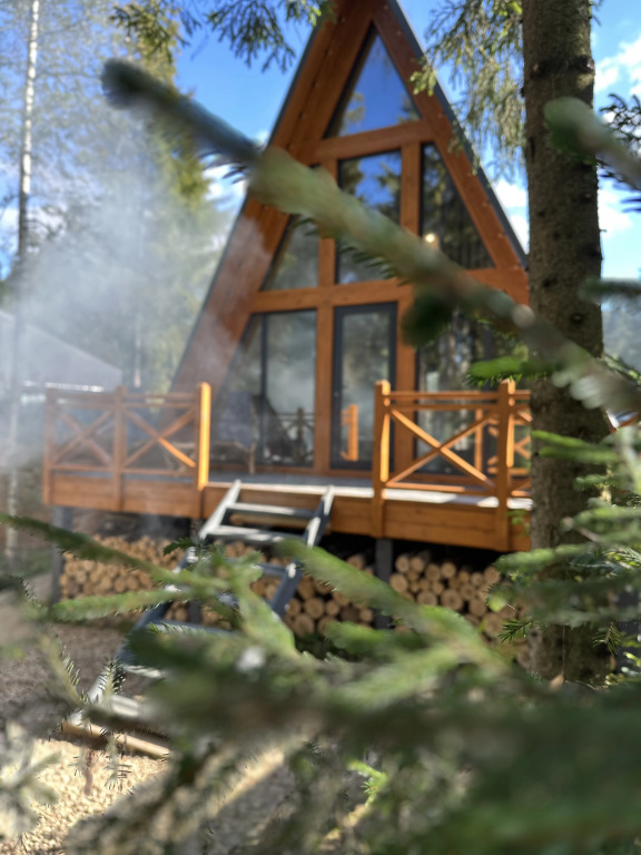 Частный дом A-frame Чан под Открытым Небом Баня Лес 55 км от МКАД