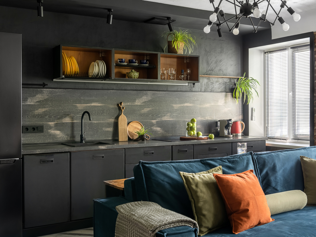 Квартира Двухкомнатная в Стиле Loft с Видом на Бухту Золотой Рог