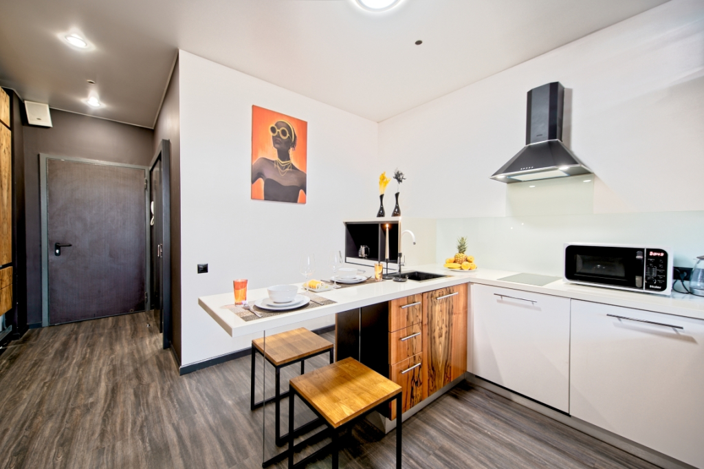 Апартаменты Студия с Балконом и Видом на Город Elite Apartments