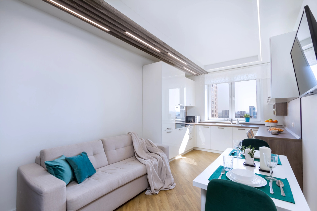 Апартаменты Andora apart | Дизайнерская 2к Квартира Тропик в ЖК Державинский квартал