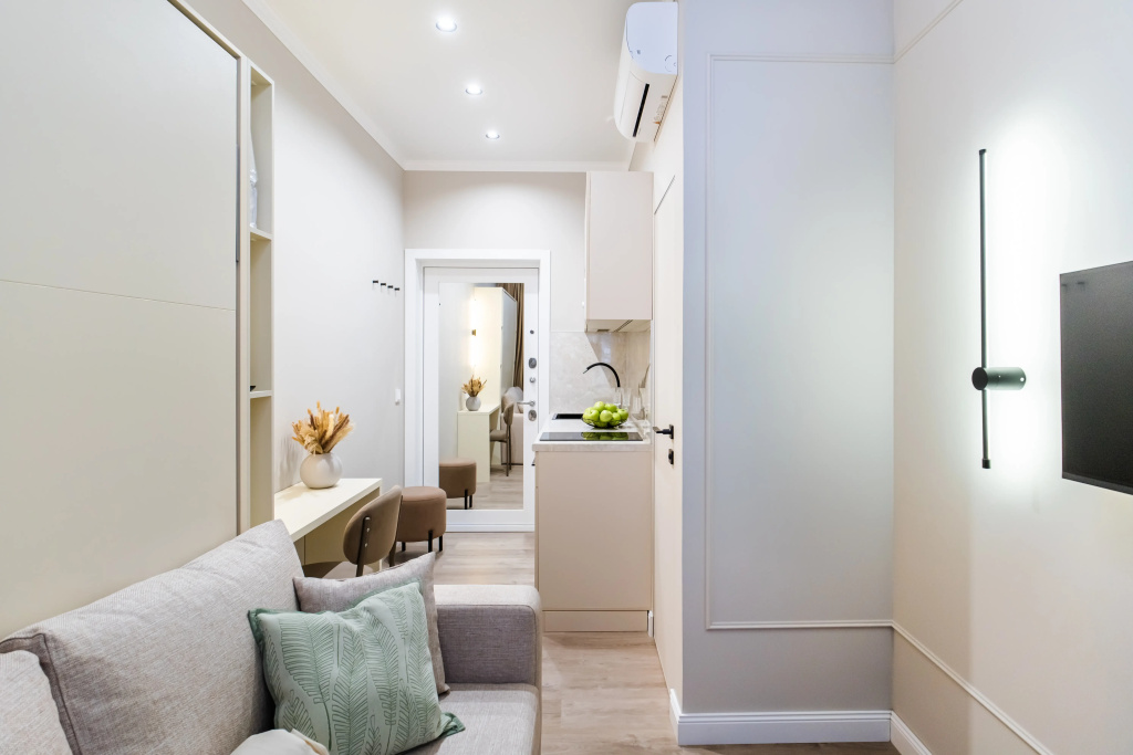 Квартира Квартира-студия, 18 м², 1 кровать