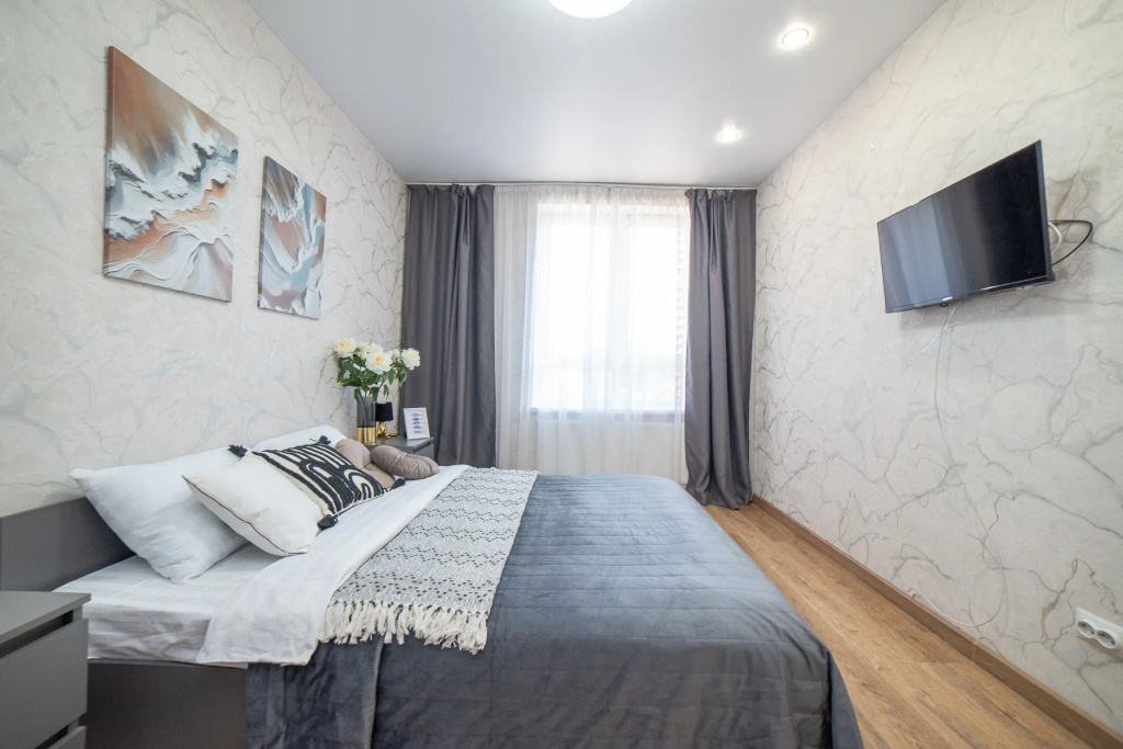 Квартира Евро 2К BeGuest рядом с метро Ботаническая для 5х гостей