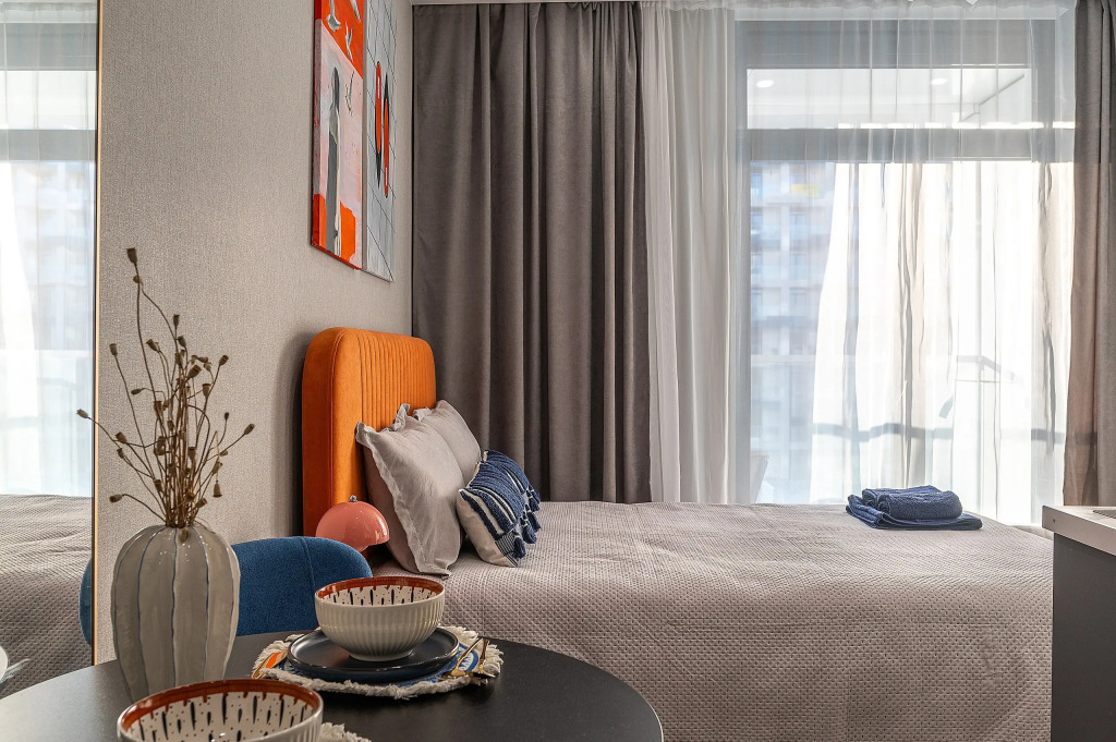 Квартира Студия с балконом
