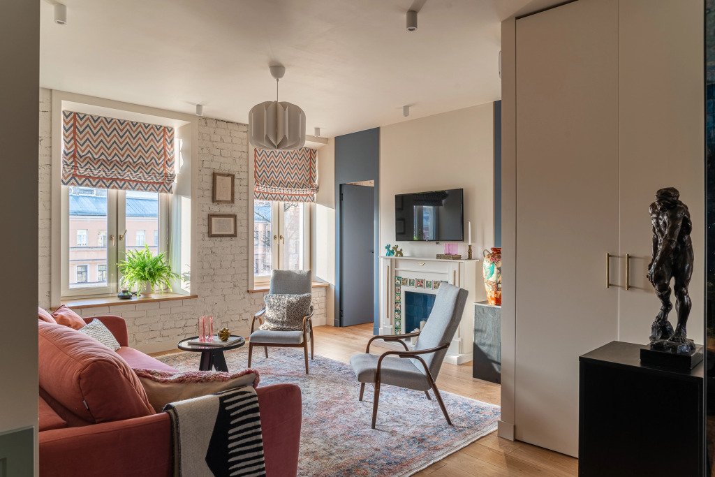 Апартаменты D apartments С 2-мя спальнями с видом на канал Грибоедова и Никольский Собор