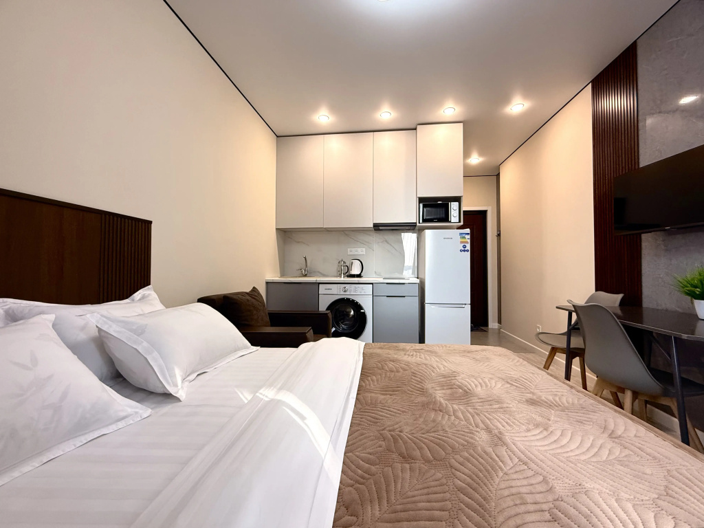 Квартира студия Raiymbek residence 18-26-2 & питьевая вода в подарок