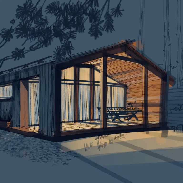 Частный дом Barn House