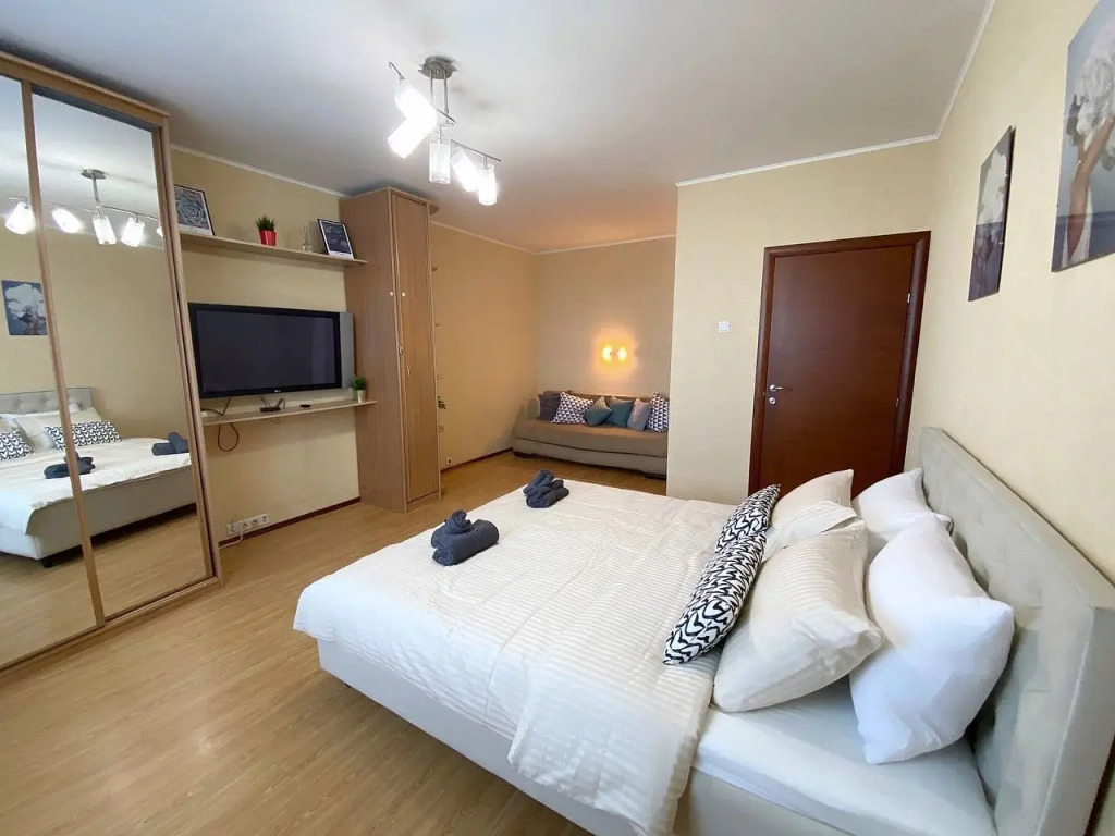 Квартира Top Rooms: Однокомнатная у метро Дубровка