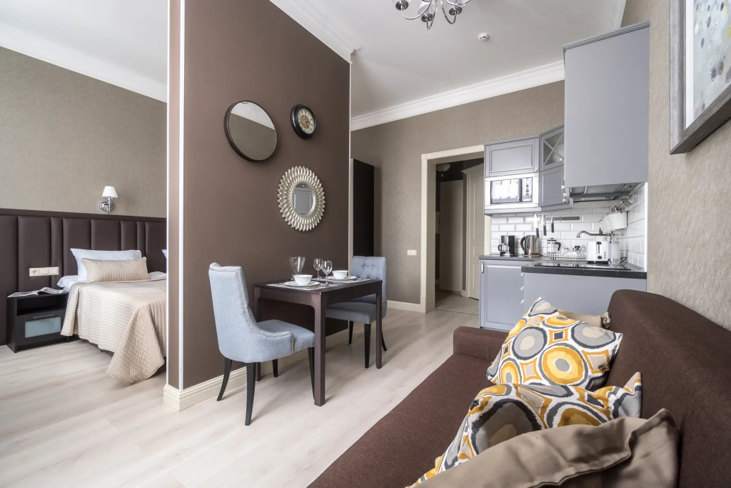 Апартаменты D apartments студия в тихом дворе на Невском проспекте