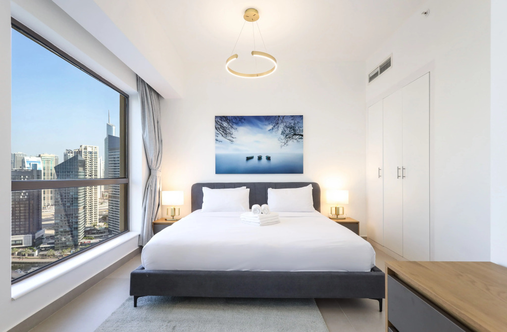 Апартаменты Elite Lux Holiday Homes - Beachside Haven Stylish 1 BHK in JBR Dubai