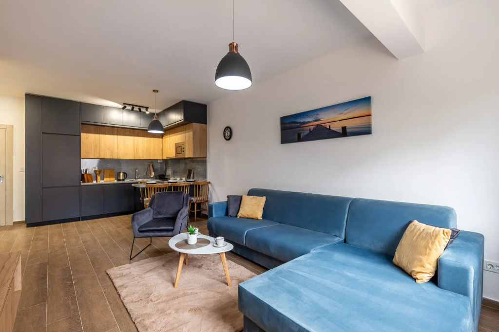 Warm-colored stylish apartment