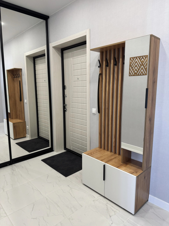 Квартира Новая Студия 43 м² с Видом на Город 2 Кровати