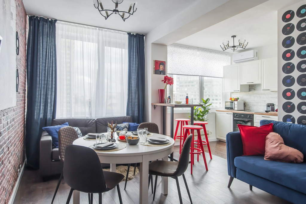 Квартира GM Apartments в стиле Рок-н-ролл с видом на Кремль