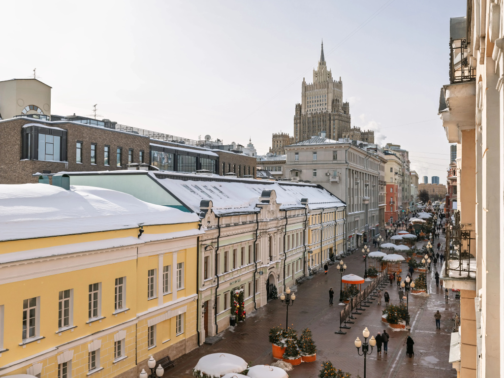 Квартира GM Apartments c Панорамным Видом на Арбат и Высотку Мид