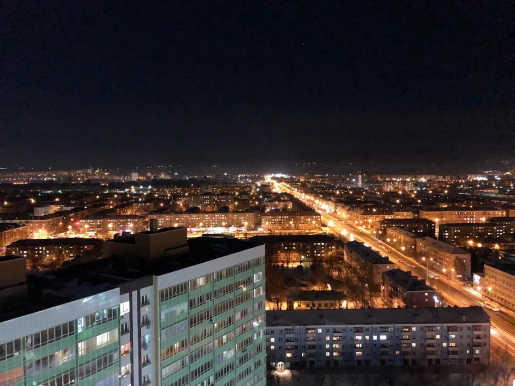 Квартира на 22 этаже с видом на город