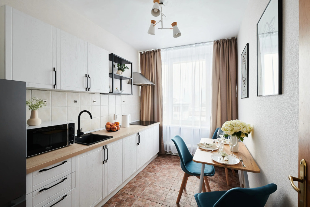 Квартира GM Apartments Стильная Трехкомнатная с видом на Новый Арбат