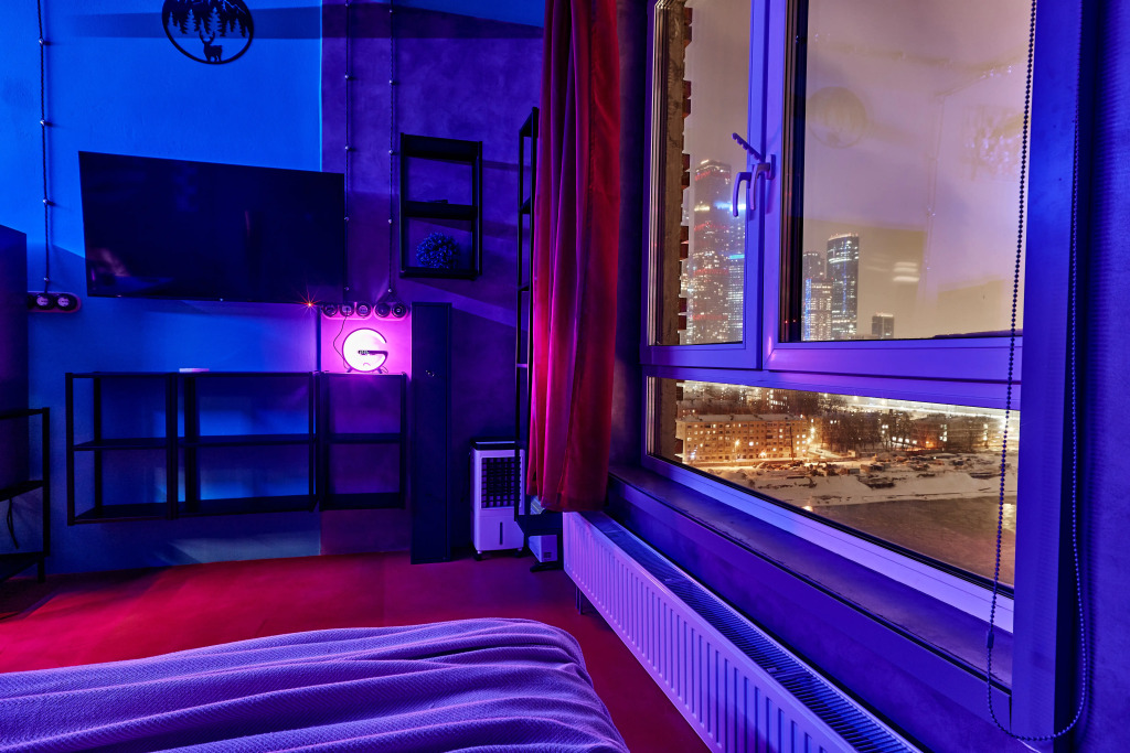 Апартаменты EasyGuest в стиле сай-фай с видом на Москва-Сити