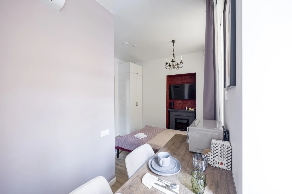 Апартаменты студия, 20 м², 1 кровать