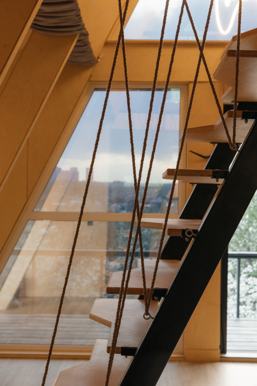 Частный дом Черный Русский A-Frame дом с видом на город и березовую рощу