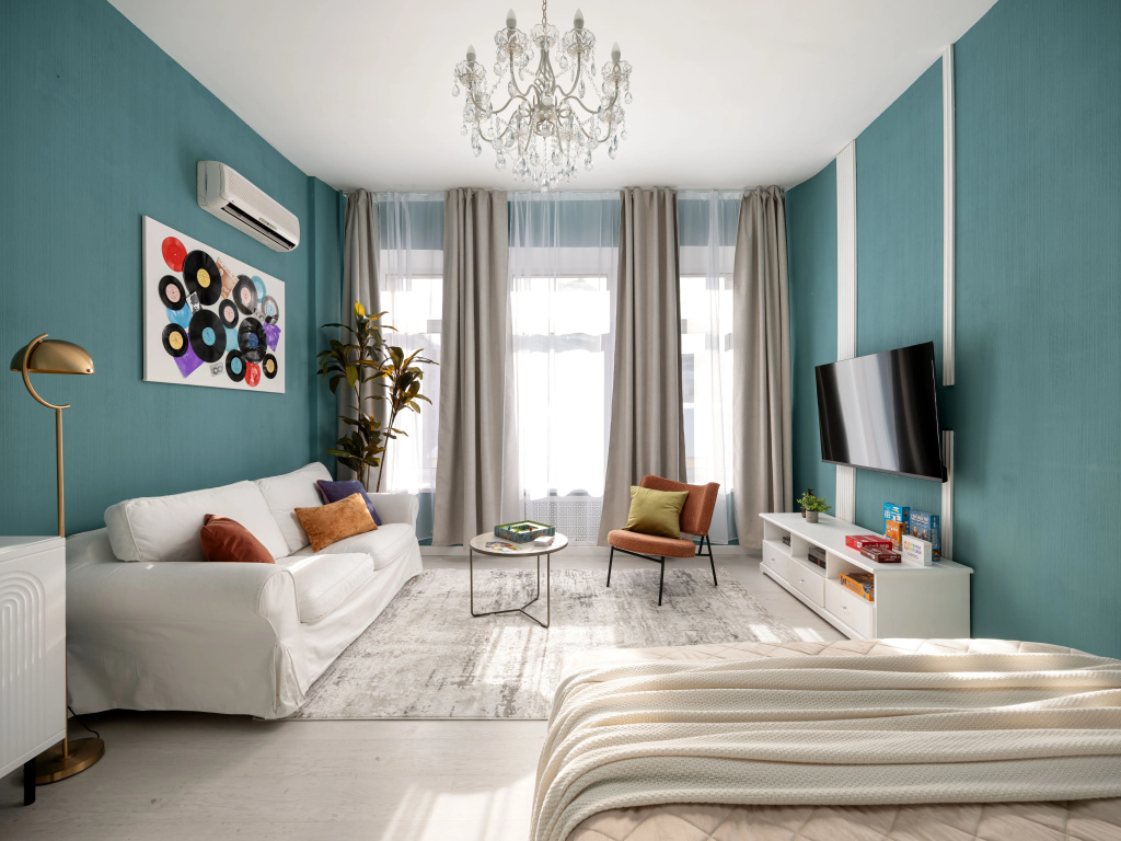 Квартира GM Apartments c Панорамным Видом на Арбат и Высотку Мид