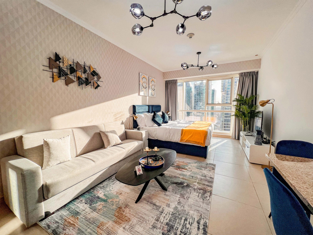 Апартаменты Cosmos Living Elegant Studio Near Dubai Marina