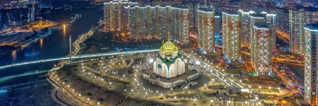 Квартира Евродвушка с видом на набережную рядом с Крокус