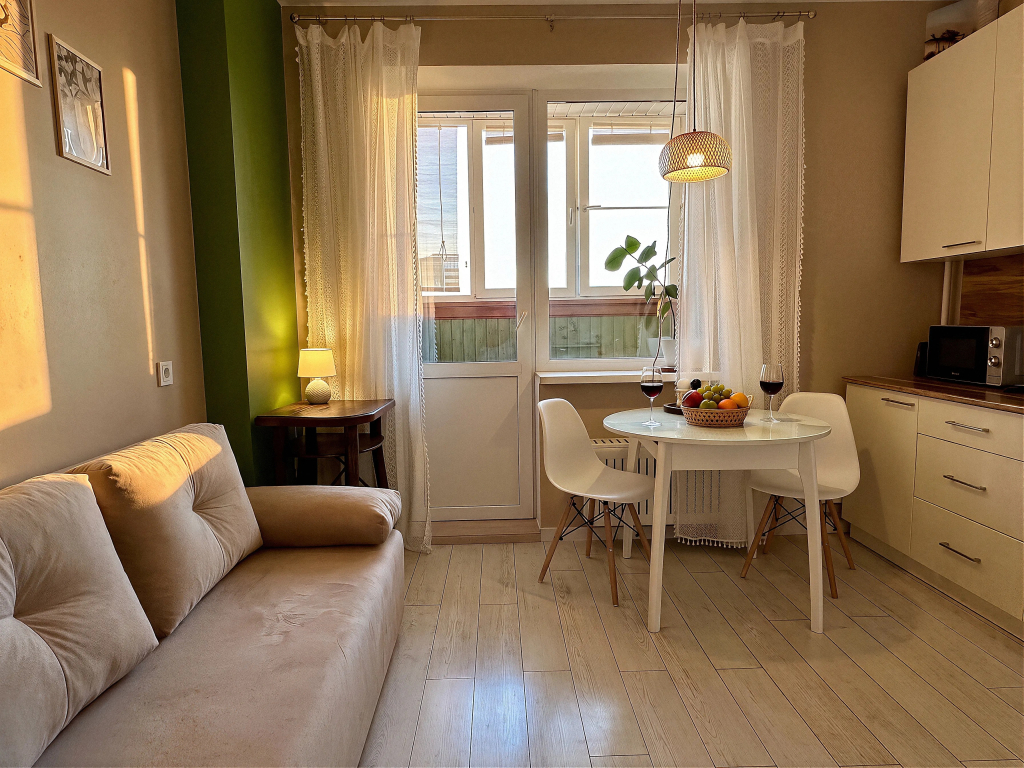 Квартира Уютная 1к 47 м кв 2 Кровати