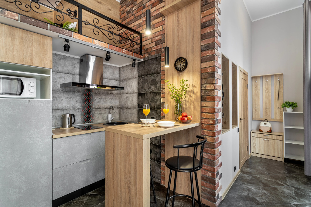 Апартаменты Двухэтажные в Стиле Гранж от Home Group