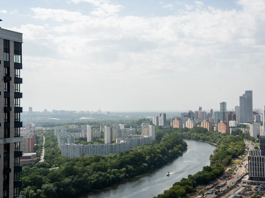 Квартира студия с видом на Москву реку