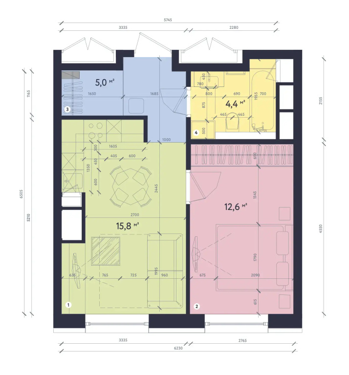 Апартаменты #4 Superior Duplex for 2+2 by Lo Apartments