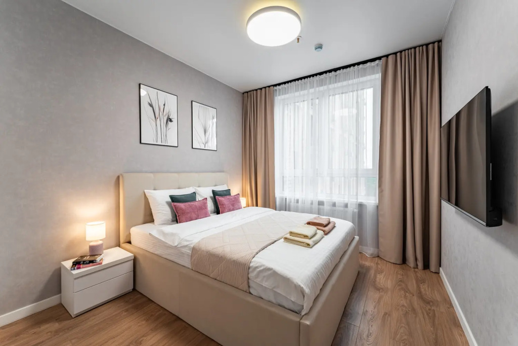 Квартира 1-к., 46 м², 3 кровати: фото объекта