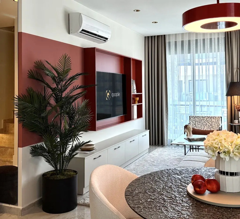 Апартаменты 2+1 Qoople Excellence В55 дизайнерский дуплекс у моря