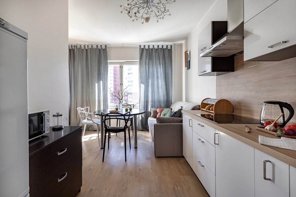 Квартира у клиники МЧС Piter Apartments (парковка, кондиционер)