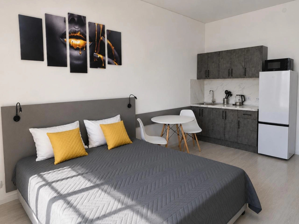 Квартира Студия От Rentprime Ультрамариновая 5к1. Новый Район| Полное Оснащение Отличные Виды С Балкона