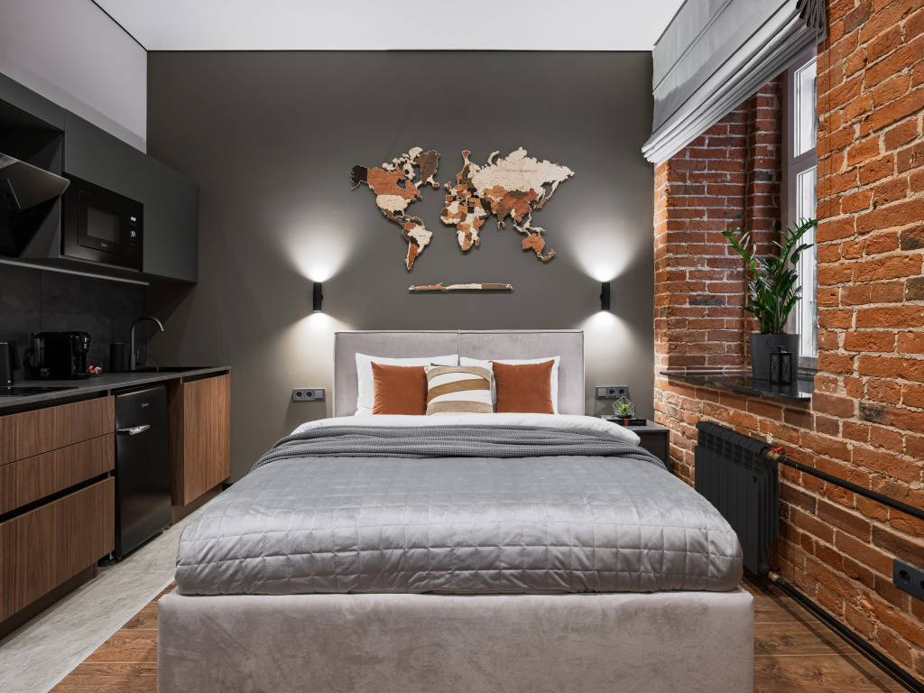 Квартира GM Apartments Стильная Лофт 3 у Кремля