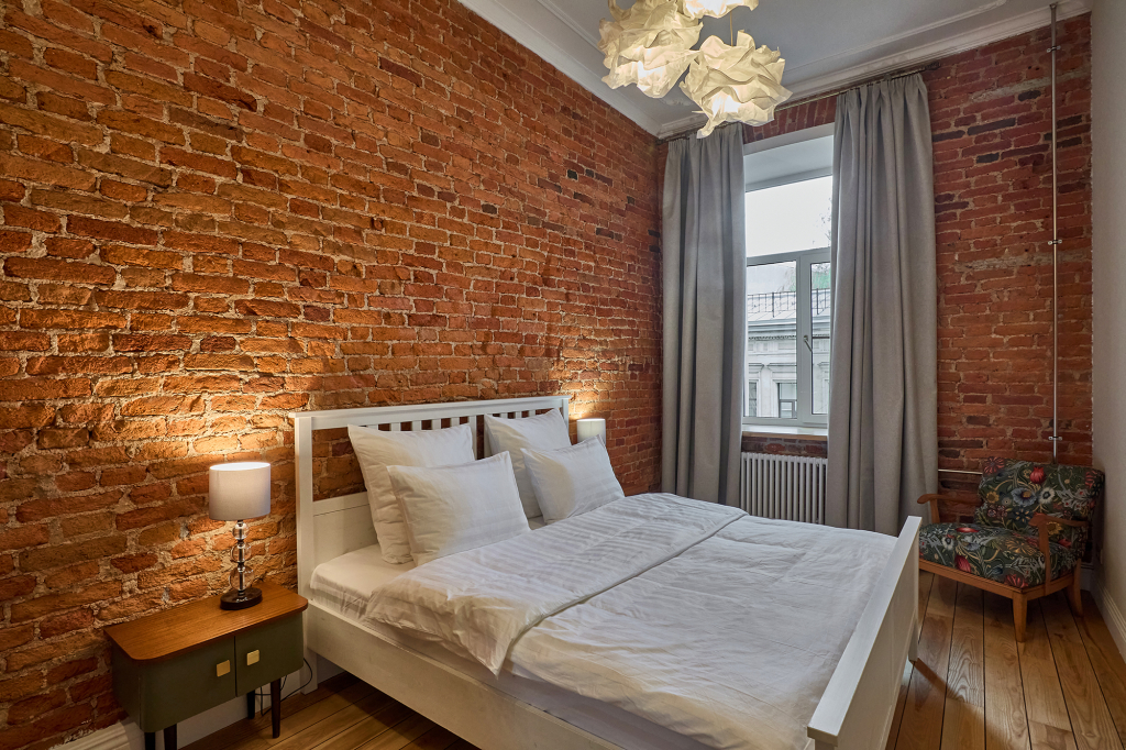 Апартаменты D Apartments с 2-мя Спальнями и Просторной Ванной с Окном
