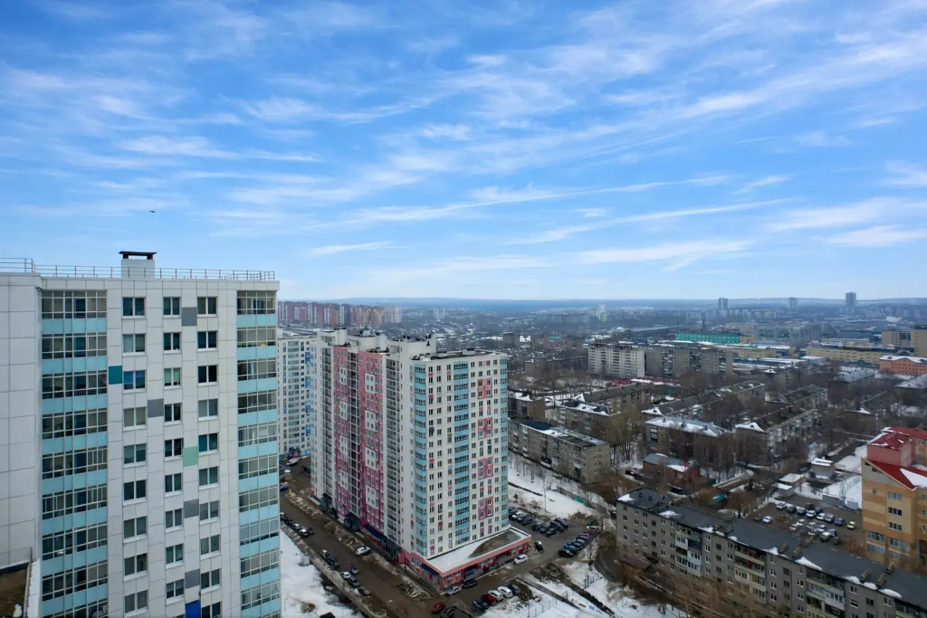 Квартира на 25 этаже с красивым видом на город