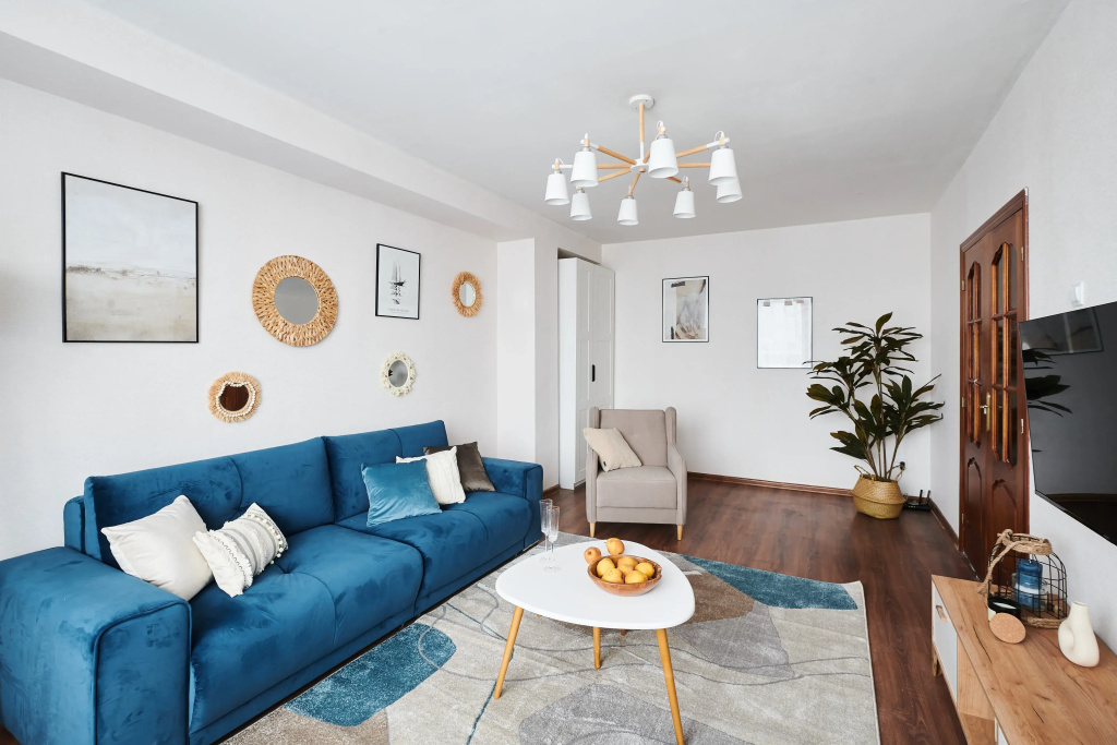 Квартира GM Apartments Стильная Трехкомнатная с видом на Новый Арбат