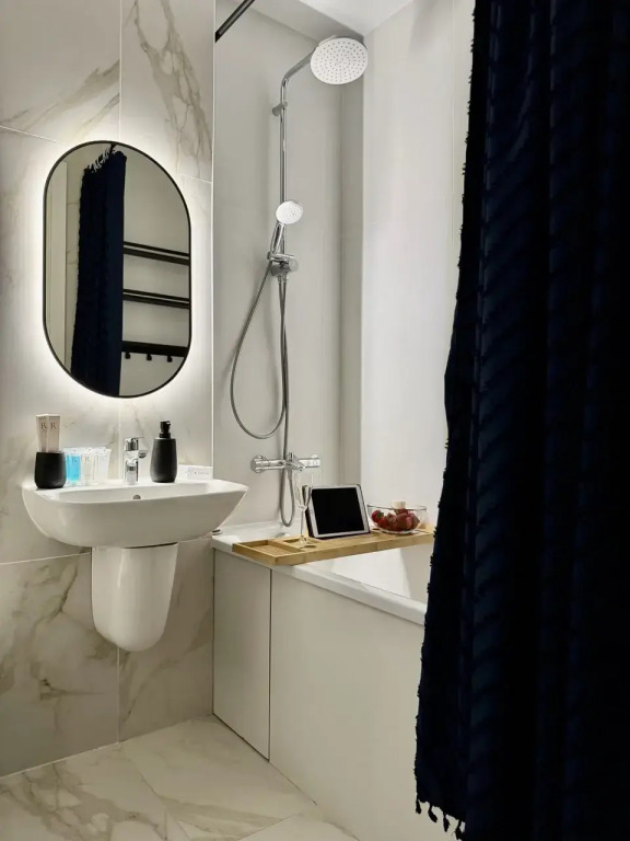 Квартира 1-к. Квартира 46 м² 2 Кровати