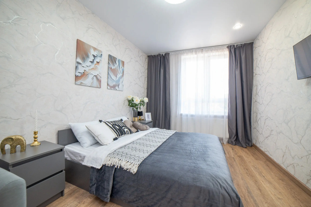 Квартира Евро 2К BeGuest рядом с метро Ботаническая для 5х гостей