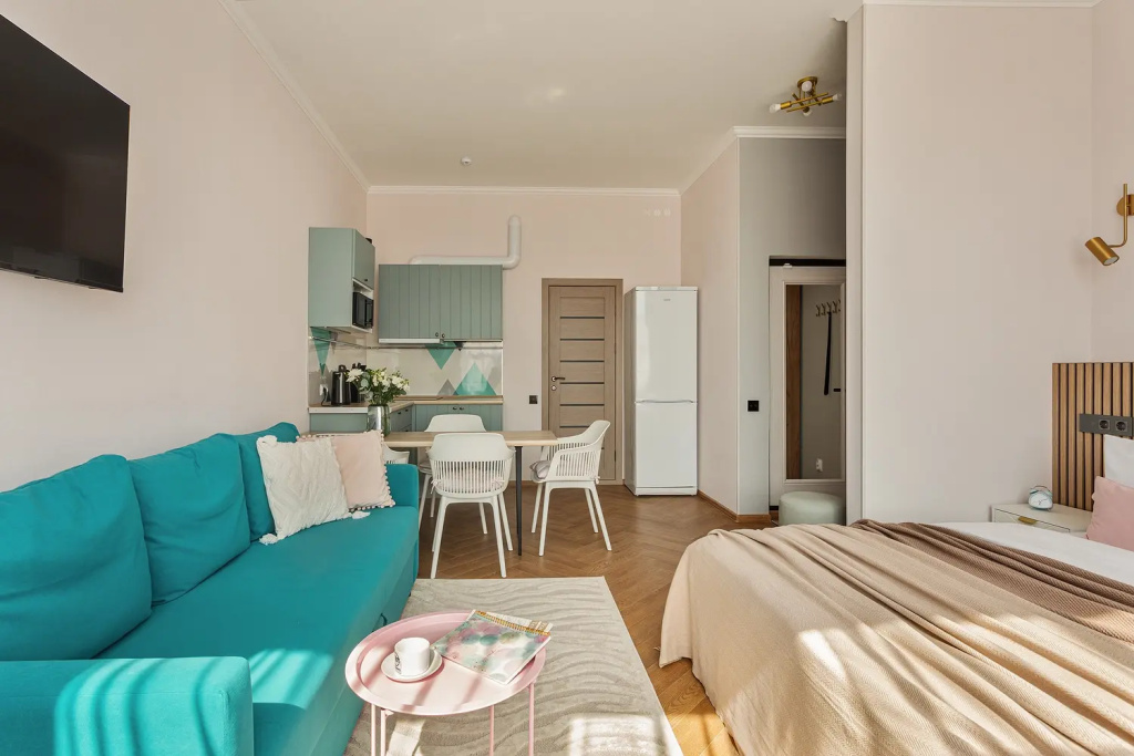Квартира JN Apartments Четырехместная Студия с Видом на Парк