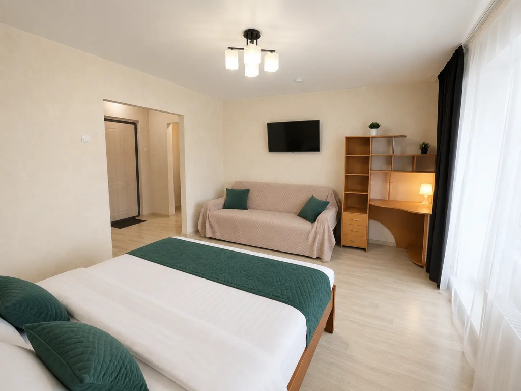 Квартира 1-к., 40 м², 2 кровати