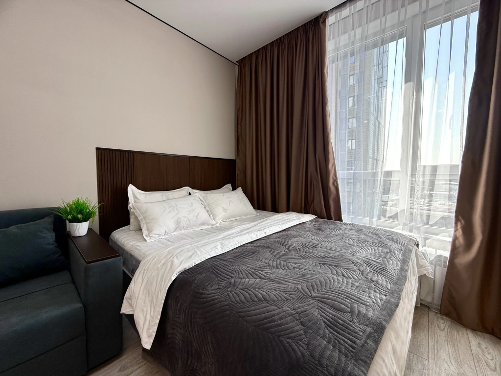 Квартира студия Raiymbek residence 18-26-1 & питьевая вода в подарок