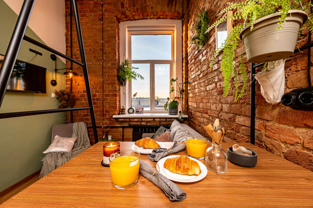 Апартаменты Green Loft Neva View с видом на Неву