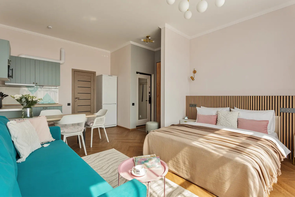 Квартира JN Apartments Четырехместная Студия с Видом на Парк