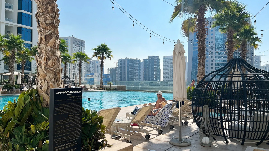 Апартаменты KeyRock Living | Chic Studio w/ Burj Khalifa View