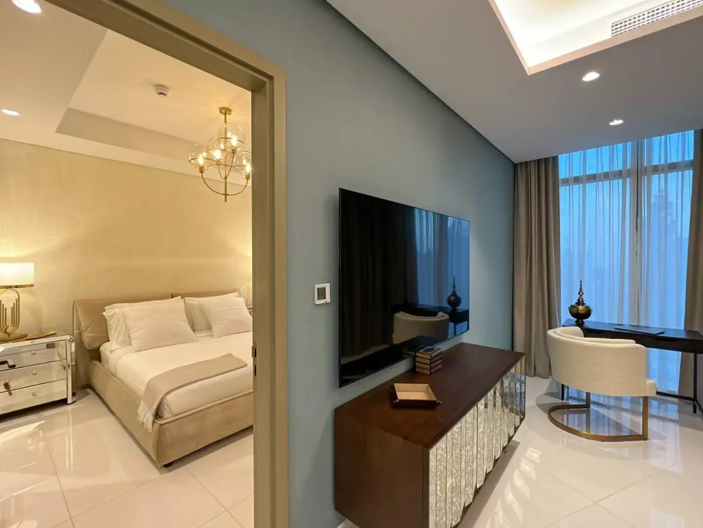 Апартаменты Keyrock Living | Burj Khalifa View Retreat w/ Pool